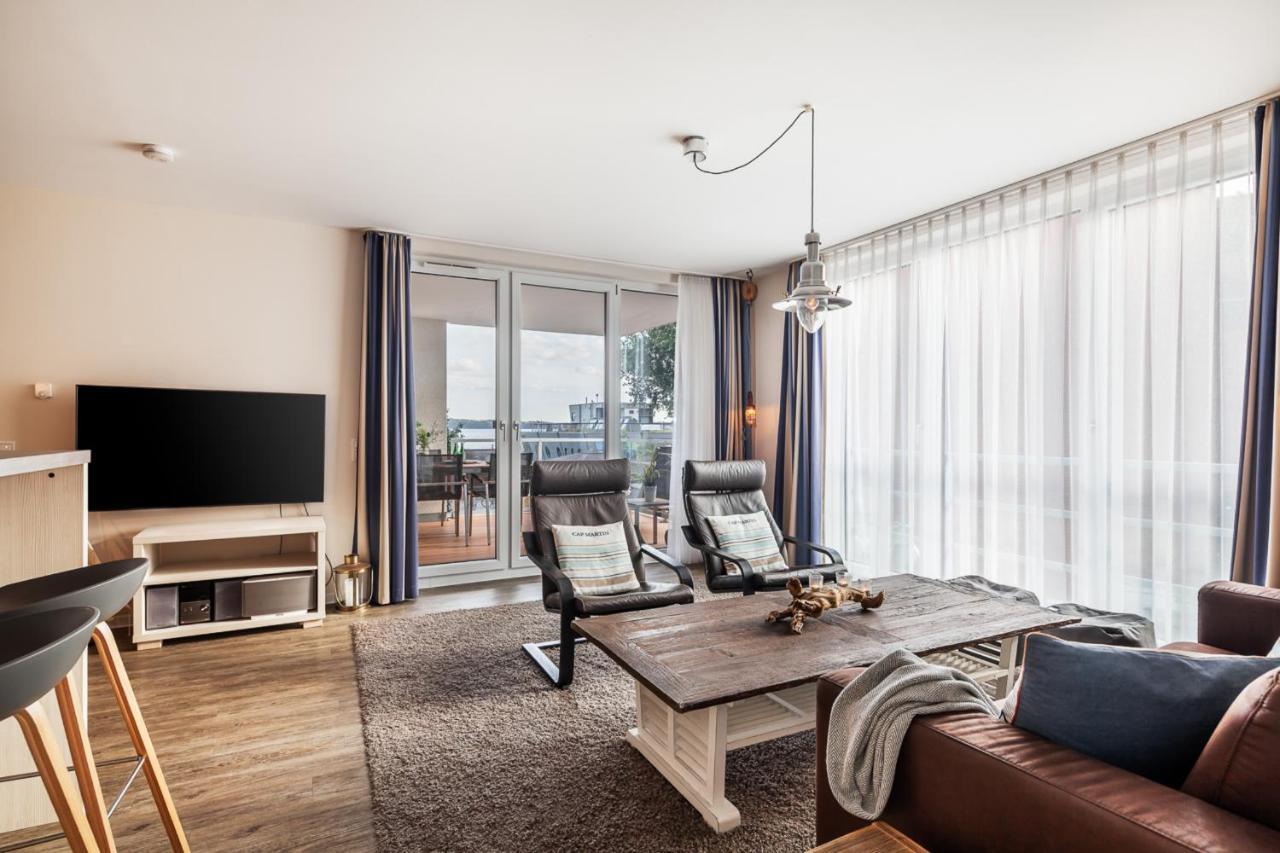 Eckernförde Apartmenthaus Hafenspitze Ap 5 - "Am Yachthafen 5" - Blickrichtung Offenes Meerstrandpromenade מראה חיצוני תמונה