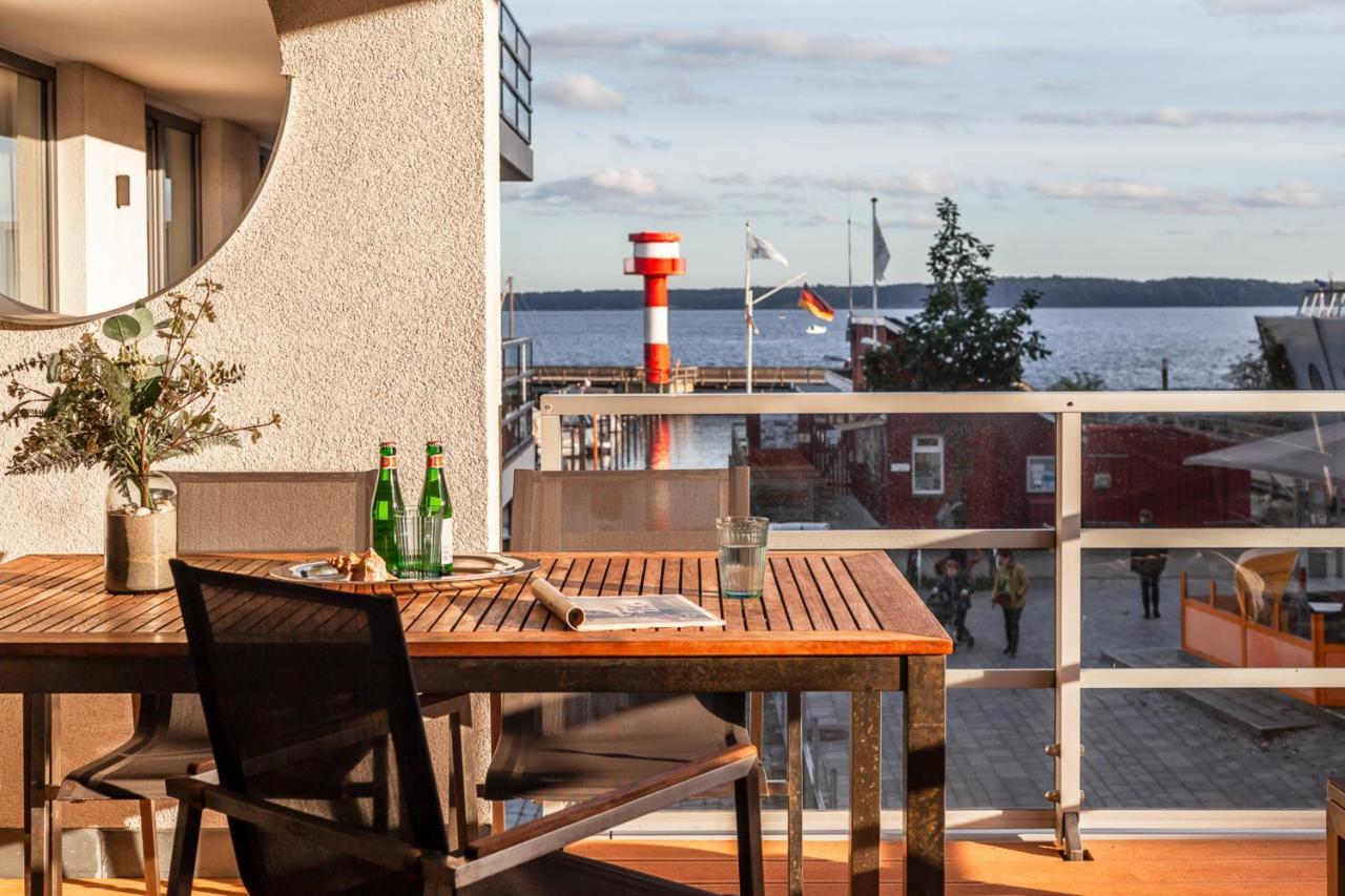Eckernförde Apartmenthaus Hafenspitze Ap 5 - "Am Yachthafen 5" - Blickrichtung Offenes Meerstrandpromenade מראה חיצוני תמונה