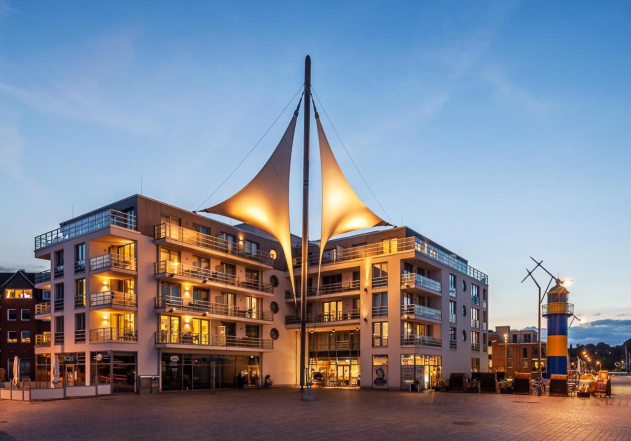 Eckernförde Apartmenthaus Hafenspitze Ap 5 - "Am Yachthafen 5" - Blickrichtung Offenes Meerstrandpromenade מראה חיצוני תמונה