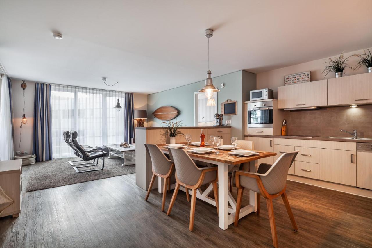Eckernförde Apartmenthaus Hafenspitze Ap 5 - "Am Yachthafen 5" - Blickrichtung Offenes Meerstrandpromenade מראה חיצוני תמונה